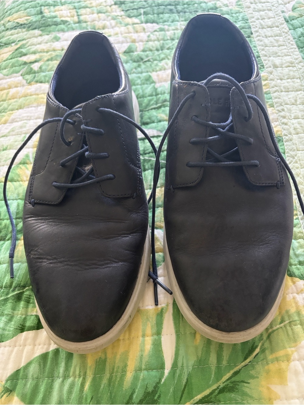 Cole Haan Navy Leather Casual Shoes